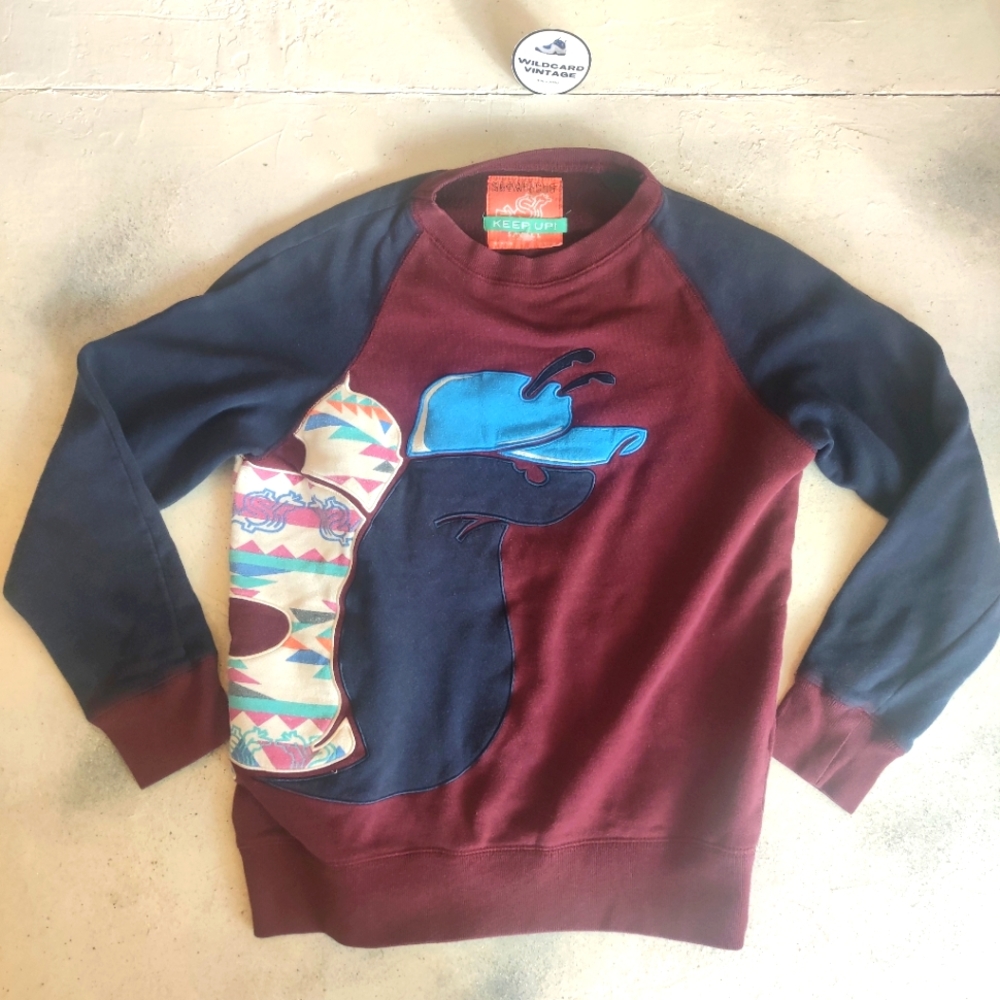 Slowbucks long sleeve crew neck shirt size Small
